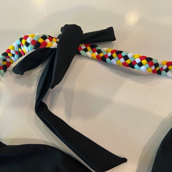 *NWT* Red Carter Black Braided Bikini Set - Med bottoms, Sm top - Picture 7 of 12